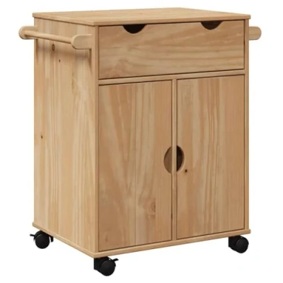 Afbeelding van vidaXL Keukentrolley OTTA 71x45x80 cm massief grenenhout
