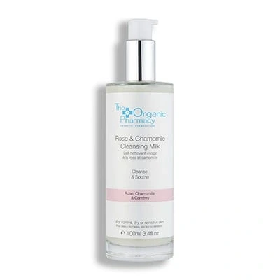 Afbeelding van The Organic Pharmacy Rose &amp; Chamomile Cleansing Milk 100 ml