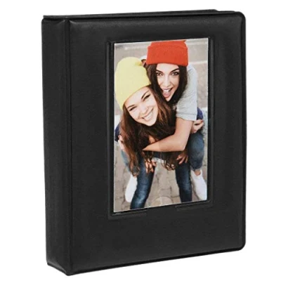 Afbeelding van zink 2 x 3 fotoalbum, 64 vakken, mini met transparante vensterhoes voor cm, zero inkt fotopapier