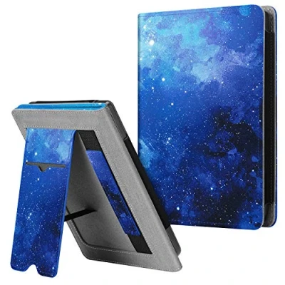 Afbeelding van Fintie Hoes compatibel met Tolino Shine 3 2018 / Kobo Clara HD Nia beschermhoes kaartvak, polsband en automatische slaap /waakfunctie, sterrenhemel