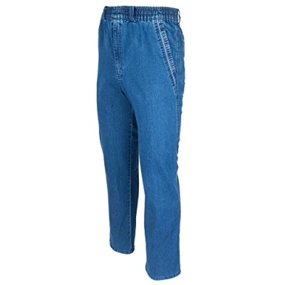 Afbeelding van SOUNON Jeans Cargojeans voor heren, stretch jeans, slip on broek, 5 kleuren, M tot 5XL, Blauw M2