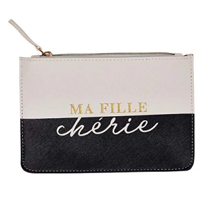 Afbeelding van Draeger Meine Tochter Schatztasche tas met ritssluiting opslag van make up, lippenstift, potloden ideaal als cadeau voor verjaardag, alle gelegenheden