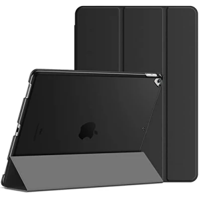 Image de JETech Coque pour iPad Pro 12,9 (1ère et 2ème Génération, Modèles 2015 2017), Housse Étui Rabat à Fonction Réveil/Sommeil Automatique (Noir)