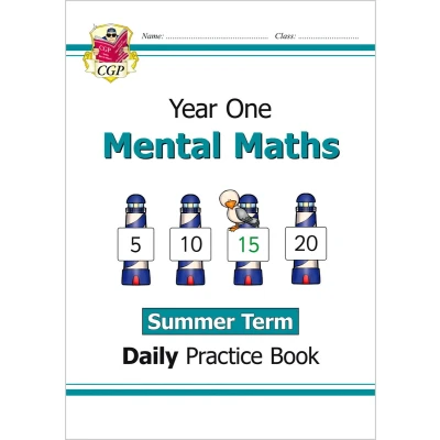 Afbeelding van CGP Year 1 Daily Workbooks KS1 Mental Maths Practice Book: Summer Term