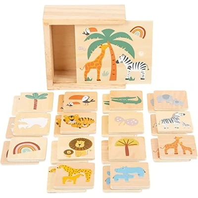 Afbeelding van Small Foot Houten Memo Safari