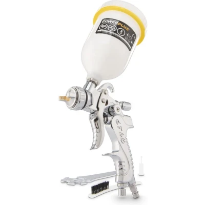 Afbeelding van Powerplus POWAIR0109 Pneumatisch verfpistool Verfspuit Max. druk: 3bar 600ml bovenbeker Spuitbreedte 160 210mm HVLP systeem