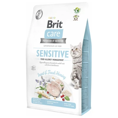 Afbeelding van Brit Care Sensitive Food Allergy Management Haring&amp;Insecten Kattenvoer 2 kg