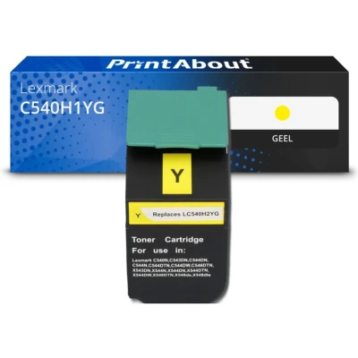 Afbeelding van Huismerk Lexmark C540H1YG Toner Geel Hoge capaciteit
