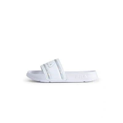 Afbeelding van FILA Morro Bay Logo Slipper Wmn bootschoen dames, Iriserend wit