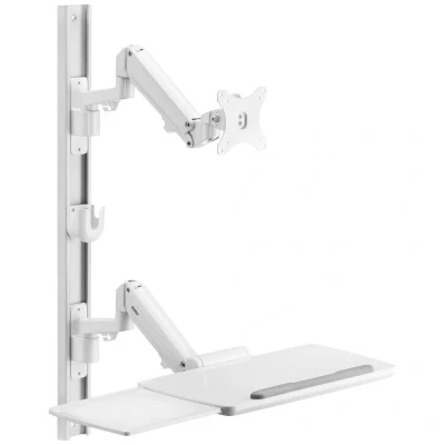 Afbeelding van SpeaKa Professional SP MM 960 Monitor wandbeugel 1 voudig 43,2 cm (17) 109,2 (43) Wit In hoogte verstelbaar, Zwenkbaar, Kantelbaar