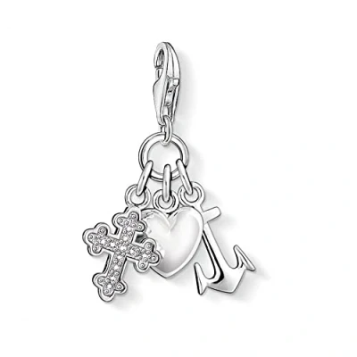 Afbeelding van Thomas Sabo Dames Charm 925 Zilver 10 Zirkonia One Size 84775754