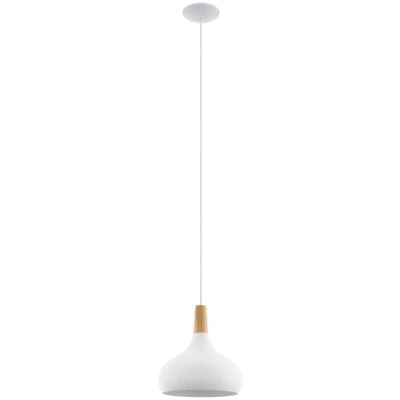 Afbeelding van EGLO Sabinar Hanglamp E27 Ø 28 cm Wit/Bruin