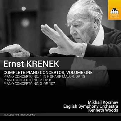 Afbeelding van English Symphony Orchestra, Kenneth Woods, Mikhail Korzhev Krenek: Complete Piano Concertos, Vol. 1 (CD)
