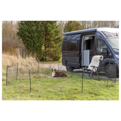 Afbeelding van Trixie Mobiele Omheining Zwart 15 MTR
