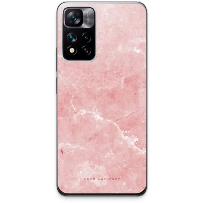 Afbeelding van Case Company® hoesje geschikt voor Xiaomi 11i Roze marmer Soft Cover Telefoonhoesje Bescherming aan alle Kanten en Schermrand