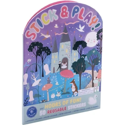 Afbeelding van Floss &amp; Rock Stickerboek met herbruikbare stickers, Zwanenmeer 27,5 x 21,5 1 cm Multi