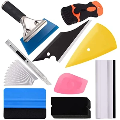 Afbeelding van Ehdis Folie gereedschapsset, rakelset, autofolieset, vinyl wrapping gereedschap, voor carwrapping, meubelstickers, raamfolie, getinte folies, plakfolie, behang, raamtint