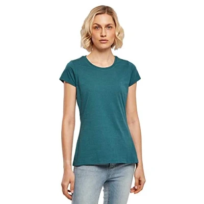 Afbeelding van Damesshirt &#039;Basic Tee&#039; met ronde hals Teal S