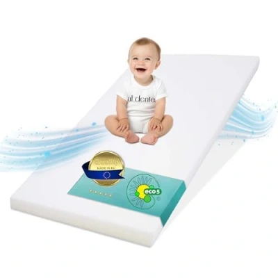 Afbeelding van Best For Kids Kindermatras 70 x 140 cm Vouwmatras Babymatras Rolmatras Schuimmatras voor reisbed incl