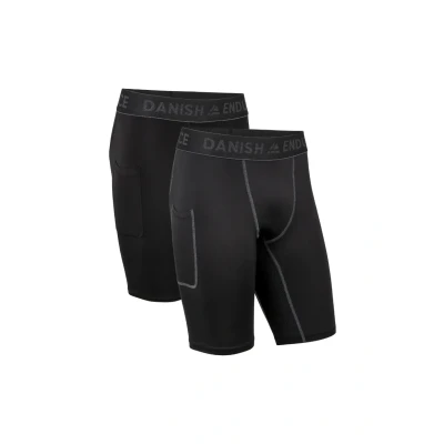 Afbeelding van Danish Endurance Compression 2 PACK Onderbroeken, Heren, Maat: Large, Multicolor black/black grey
