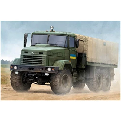 Afbeelding van Hobbyboss 1/35 Ukraine Kraz 6322 Soldier Cargo Truck Hbs85512 modelbouwsets, hobbybouwspeelgoed voor kinderen, modelverf en accessoires