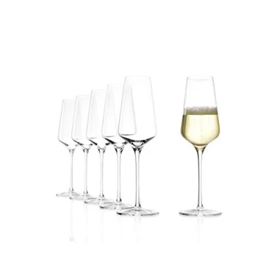 Afbeelding van Kristallen champagne glazen, set van 6 29 cl STARlight