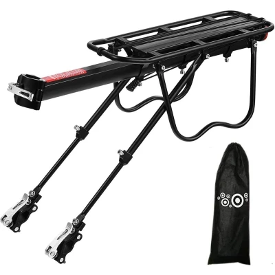 Afbeelding van Fochi Fietsbagagedrager, verstelbare mountainbike bagagedrager, MTB snelspanner, met spatbord en reflector voor 60,96 73,66 cm (24 29 inch).