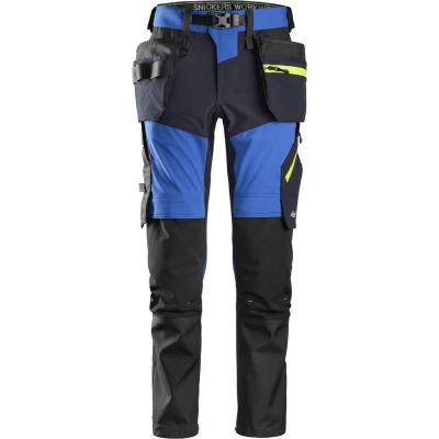 Afbeelding van Snickers 6940 FlexiWork, Stretch Werkbroek+ met Holsterzakken Kobalt Blauw/Donkerblauw
