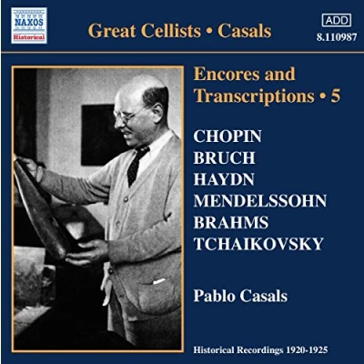 Afbeelding van Pablo Casals Encores &amp; Transcriptions Volume 5 (CD)