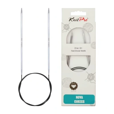 Afbeelding van KnitPro Nova Cubics rondbreinaalden 60cm 3.25mm.