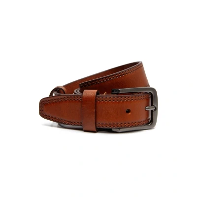Afbeelding van The Chesterfield Brand Leren Riem Cognac Manovo