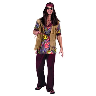 Afbeelding van Boland Kostuum Willow man (54/56) Volwassenen Hippie 60&#039;s &amp; 70&#039;s Flower Power