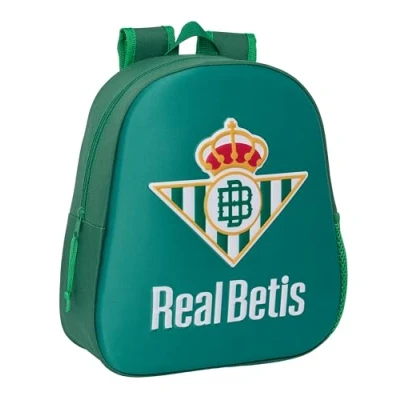 Afbeelding van 3D schoolrugzak Real Betis Balompié Groen 27 x 33 10 cm