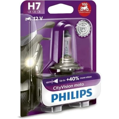 Image de Philips lampe moteur H7 CityVision12V/55W blanc