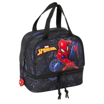 Afbeelding van Lunchtrommel Spider Man Attack Zwart 20 x 15 cm