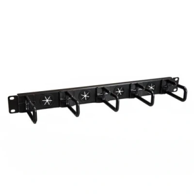 Image de startech cable manager organizer d ring hooks holes 1u noir