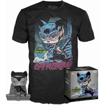 Afbeelding van Funko Pop! DC Comics Tee Box Cat Woman Deluxe Exclusive Maat S