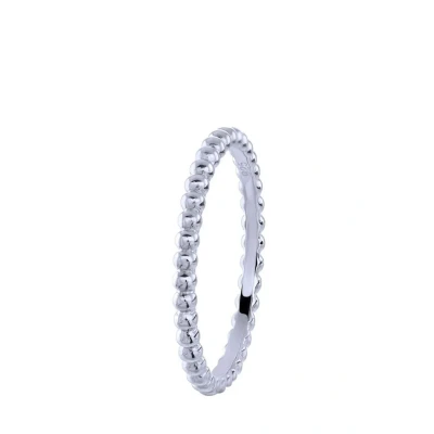 Afbeelding van Lucardi MET Bolletjes Ring silvercoloured, Dames, Maat: 55, Silver coloured