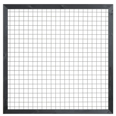 Afbeelding van Gaaselement met kader zwart 180x180 cm Tuindeco