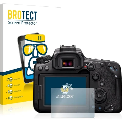 Afbeelding van BROTECT Screenprotector voor Canon EOS 90D Folie Beschermfolie Beschermglas transparant