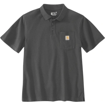 Afbeelding van Carhartt Poloshirt 106685 met borstzakje navy mt. XS