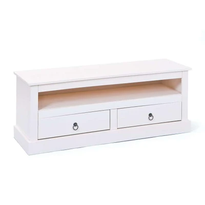 Image de Dressoir TV Provence Blanc 45x118x39 cm Bois