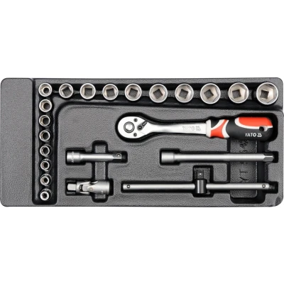 Afbeelding van YATO YT 5542 Gereedschapmodule 22 40 6, 7, 8, 9, 10, 11, 12, 13, 14, 15, 16, 17, 18, 20, 170 380 3/8