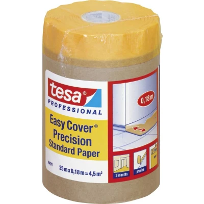 Afbeelding van tesa 04401 00001 00 Afdekpapier Easy Cover Oranje (l x b) 25 m 18 cm 1 stuk(s)