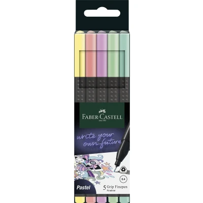 Afbeelding van Fineliner Grip, Pastel assorti