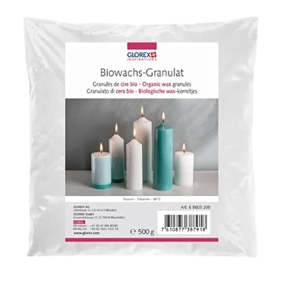 Image de Cire bio pour bougies 500g glorex 68603200