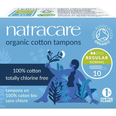 Afbeelding van Natracare Tampon Katoen Norm 10 stuks