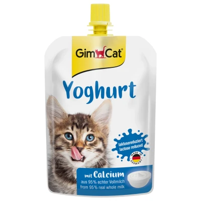 Afbeelding van Gimcat Yoghurt Voor Katten Kattensnack Melk 150 g