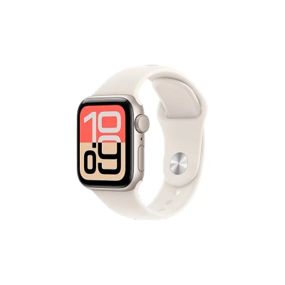 Afbeelding van Apple Watch SE (2025) 40mm Starlight Sportband M/L