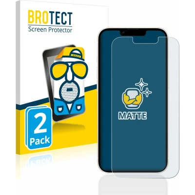 Afbeelding van BROTECT Screenprotector voor Apple iPhone 13 / Pro Folie Beschermfolie matte (2 Stuks)